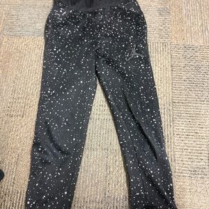 Kids Black Jordan Speckled Pants